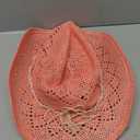 TOVOSO Western Cowgirl Hat, Straw Cowboy Hat for Women with Shapeable Brim, Beaded Hearts Trim, Shapeable Cowboy Hat