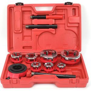 HFS(R Ratchet Pipe Threader Kit Ratcheting Pipe Threading Tool Set (7 dies 3/8", 1/2", 3/4",1", 1-1/4", 1-1/2", and 2")