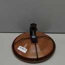 Jealoeur Bird Bath Deck Mounted 12 Inches, Deck Adjustable Steel Clamp 3.5 Inches, Balcony Railing Birdbaths Unheated(Brown)