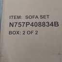 Merax Outdoor 4-Piece Acacia Wood & Rope Sectional Patio Set, Loveseat, Chair & Table with Water-Repellent Cushions (Beige)