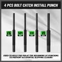 7-Piece Premium Roll Pin Starter Punch and Install Punch Set - 1/16, 5/64, 3/32, 1/8-inch