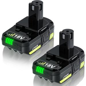 Bonacell 2Pack 18V 4.0Ah Replacement for Ryobi 18V Battery Compatible with Ryobi Battery 18V P102 P103 P104 P105 P107 P108 P109 P190 PBP002 PBP003 PBP004 2Packs