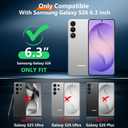 Designed for Samsung Galaxy S26 Case Clear, Built-in Invisible Kickstand [Military Grade Drop Protection] Anti-Yellowing Slim Fit Shockproof Cover for Galaxy S26 5G 6.3 Inch - Crystal Clear