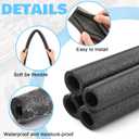 4 Pcs 3.3 ft Pipe Insulation Foam Tube 1 Inch Black Pool Noodles