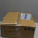 13in Small Foot Stool Ottoman, Round Faux Leather Foot Rest, Footstool Ottomans with Rubber Legs Under Desk, Footrest for Couch, Living Room, Bedroom, Office, 13''L x 13''W x 10.2''H, Black