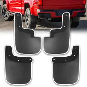 Mud Flaps Compatible with Chevy Colorado/GMC Canyon Without Fender Flares 2015-2022 Mud Guards for Trucks 4pcs Splash Guards Front & Rear Side