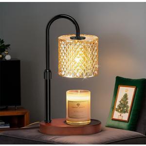 Engpure Candle Warmer Lamp with Timer Dimmer Height Adjustable for Women Birthday Gift, Mothers Day Gift, House Warming Gifts New Home Decor, Electric Candle Warmer Gifts for Women (Black)