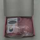 Pink Wig - Long Pink Wavy Wigs for Women Middle Part Pastel Pink 26 inch Natural Curly Synthetic Wig Heat Resistant Fiber Wigs for Daily Party Use