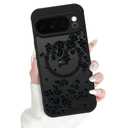 OOK Magnetic Case Fit for Google Pixel 10 Pro 6.3 Inch, Black Floral