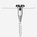Beach Umbrella Anchor,No Dig Ground Anchor with 5-Spiral Screw,Umbrella Sand Anchor,Rust Free Strong Beach Umbrella Auger,Umbrella Holder for One Size Fits All