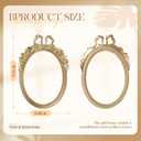 Novabright 3 Pcs 8 x 6 Inches Vintage Picture Frames Ornate Retro Resin Empty Baroque Photo Frames for Wall Gallery DIY Tabletop Home Office Art Photography Holiday Party Decoration(Gold,Oval)