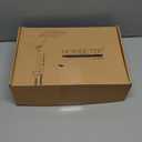 Shower Heads with Handheld Combo, 10 Inch High Pressure Rain Shower Head, Height Adjustable Dual 2 in 1 Shower Head System with Stainless Steel Hose, Matte Black