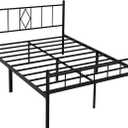 14 Inch Full Size Bed Frames with Headboard/Footboard, Under Bed Storage, Strong Metal Slats Support, No Box Spring Needed, Noise Free, Easy Assembly, Black