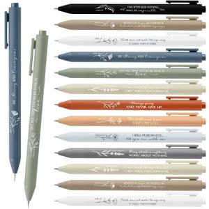 Sayglossy 100 Pcs Scripture Ballpoint Pens Christian Gifts Bulk Party Favors for Church Office Sunday School Bible Study Supplies Birthday Religious Inspirational First Communion (Boho)