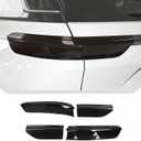JeCar Smoked Tail Light Cover Trim Guards for 2021-2024 Jeep Grand Cherokee