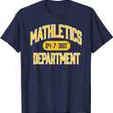 Funny Mathlete Tshirt 24/7/360 degrees Shirt for Students T-Shirt, S