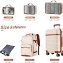 YAMTION Luggage Sets 6 Piece,Hardside 20In Suitcase with Spinner Wheels,TSA Lock,Carry On Suitcase Travel Essentials for Personal Items