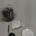 Nessus Reusable Kit for Nespresso Pods Vertuo, Reuse Old Coffee Pods for Nespresso Vertuo: 100 Pcs Aluminum Foil Seal Lid, Holder, Brush, Refillable Vertuo Plus Next Capsule Machine(No Pods Come) (Black)