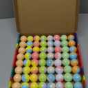 64 Pack Natural Bath Bombs Bulk Set  8 Scents, Organic Ingredients, Long-Lasting Bubbles, Relaxing Gifts for Women & Men, Self-Care, Birthday, Christmas & Stocking Stuffers