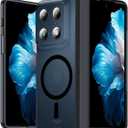Hensinple for Motorola Razr Fold Case 2026,Moto Razr Fold Case[Full Hinge Protection][Compatible with MagSafe] Translucent Matte Military Grade Protection Rugged Phone Case for Moto Razr Fold(Black)