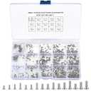 800Pcs Tiny Screws for Electronics, Micro Small Pan Head Machine Screws Assortment Kit for Eyeglasses, Watches, Clocks, Mobile Phone, M1/M1.2/M1.4/M1.6/M1.7 