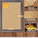 SMARTAKE 200 Pcs Parchment Paper Baking Sheets, 12x16 Inches Non-Stick Precut Baking Parchment, for Baking Grilling Steaming Bread Cup Cake Cookie and More (Unbleached)