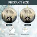 9 x Nativity Scene Ornament 2025  White Elephant Gift, Inspirational Religious Ornament with Christian Faith Quote  Christmas Tree Decoration & Gift, Religious Holiday Tree Dcor