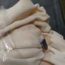 H.VERSAILTEX Stretch Velvet Sofa Covers for 3 Cushion Couch Covers Protector Soft with Non Slip Elastic Bottom, Crafted from Thick Comfy Rich Velour (Large Sofa 90"-97", Cream)