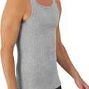 Hanes Men's Tank Undershirt Pack, Cotton Tank Undershirt, Moisture-Wicking, Breathable, White or Grey/Black, Multi-Pack (XXXL)