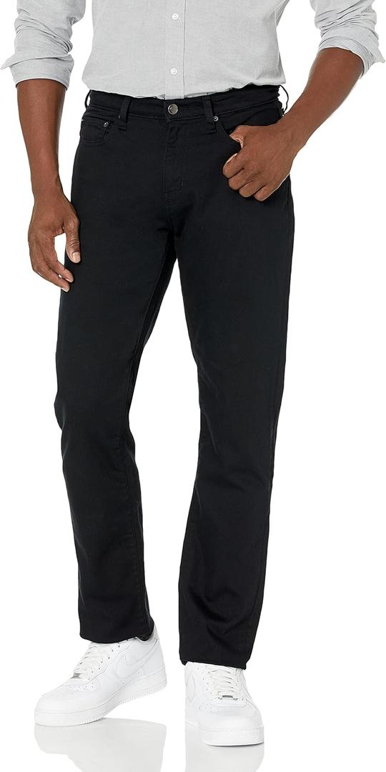 Amazon Essentials Men's Athletic-Fit Stretch Jeans - Discontinued Colors (Black), 34W x 29L