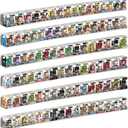 6pcs Acrylic Display Shelf for Funko Bitty Pop, Wall Mounted Display for Mini Collectible Toys, Figure Display Stand Toys