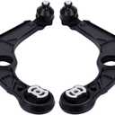 maXpeedingrods 2Pc Front Lower Control Arm w/Ball Joint for Chrysler 200 2015-2017 with 17in Wheels (2.4L / 3.6L), Dodge Dart 2013-2016 (1.4L) (Black)