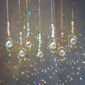7PCS Crystal Suncatchers Rainbow Maker Healing Crystals for Window Prism Balls Indoor Outdoor Hanging Ornament Pendant Decor for Home, Garden, Wedding, Christmas