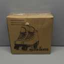 Beuway Womens Roller Skates PU Leather Roller Skates Indoor Outdoor Shiny Roller Skates for Girls or Boys Ages  Upgrade Color (36-Men:4.5-Women:6)