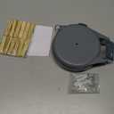 Retractable Clothesline - Portable Heavy Duty Indoor and Outdoor Washing Line - 45 Feet PVC Retracting Clothes Line with Wall Mount Hang The Wet Dry Clothing Laundry - Easy Installation (Grey)