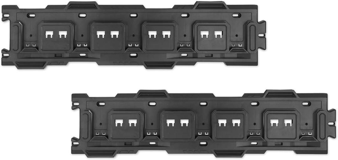 PR1ME 31 Inch Heavy Duty Garage Storage Wall Rails, 2 Pcs Wall Mount Organization Rails, Organization Tool Storage Utility Rack for Hooks