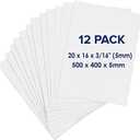 Foam Board 16 x 20 x 3/16" - Premium 12 Pack - White Poster Board, Acid Free, Double Sided, Rigid, Sign Board Foamboard for Mounting, Crafts, Paintings Prints, Art, Display, Presentation and Projects