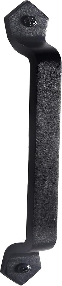 Dseap Barn Door Handle, 11-1/8 Inch Heavy Duty Rustic Cast Iron Gate Grab Handles and Pulls, Black