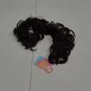 CAISHA Hairpiece Hair Wrap Heat-resistant Synthetic Fibres Curly Messy Updo Dark Brown HW7
