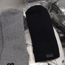 Pair of Thieves Men's Cushion Ankle Socks, White/Black/Grey