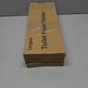 3 x Longzon Brushed Nickel Toilet Paper Holder Wall Mount, Self Adhesive Toilet Paper Holder Storage for 3 Roll Tissue, Premium 304 Stainless Steel Stick On Toilet Paper Roll Holder for Bathroom, Silver