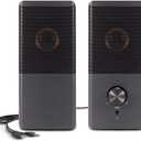 ROSON Computer Speaker, Compact Size Speaker with Headphone Jack, Enhanced Bass and Volume Control, Stereo 2.0 USB Powered 3.5mm Aux Multimedia Speakers for Laptop/Desktop/Tablets/Phone