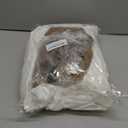 kasahara Womens Renaissance Costume Set Medieval White Dress Lace-Up Vest & Vintage Necklace for Medieval Events (2XL/3XL, Brown)