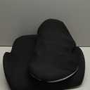 Lexeme X Large Memory Foam Seat Cushion Lumbar Support Pillow for Sciatica & Tailbone Pressure Relief Coccyx Pad for Office Chair, Car,Wheelchair,Home,Office (Black)