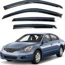 KPY Window Visor Compatible with Nissan Altima 2007-2012, 4PC Rain Guard Side Window Vent Deflectors Tape-On Mugen Style, 2007 2008 2009 2010 2011 2012 (07-12 Altima)