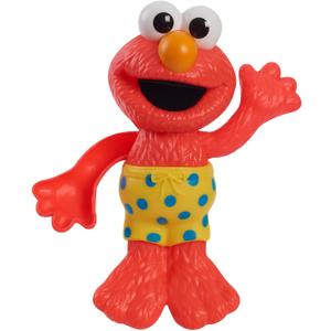 Sesame Street Swim and Splash 7-inch Elmo Wind Up Bath and Pool Toy, Easter Basket Fillers, Gifts, Presents, Kids Toys for Ages 2 Up by Just Play, Kids Toys for Ages 2 Up by Just Play