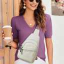 Sling Bag Crossbody Bags for Women Small Cross Body Bag Fanny Packs Chest Sling Purse for Daily Travel Leisure Sport