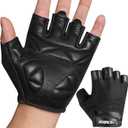 ATERCEL Premium Leather Workout Gloves for Men and Women, Suitable for Weightlifting, Gym, Cycling (Black, Small)