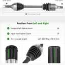 2 pcs Front CV Axle Shaft Assembly fits for Nissan Altima 07-12 (only for Automatic CVT Trans), 2013 Altima Only for Coupe BodyType, 08-13 Rogue FWD Only, 14-15 Rogue Select FWD (Only fit for FWD)