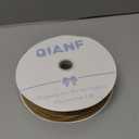 QIANF Velvet Ribbon, 1 1/2-Inch by 25-Yard Spool (Khaki)